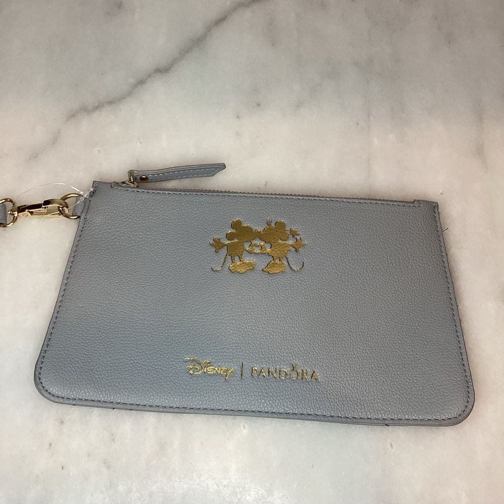Pandora Wristlet Limited Edition Faux Pebbled Leather Disney Large Pouch Clutch